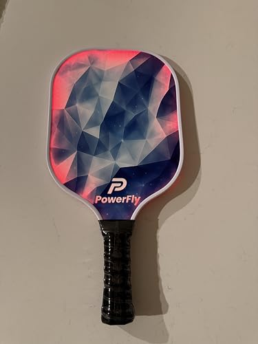 PowerFly LED fiberglass pickleball paddle - Blue