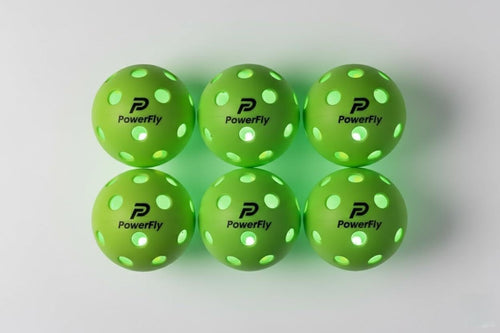 PowerFly LED Pickleballs | 6-Pack - Green