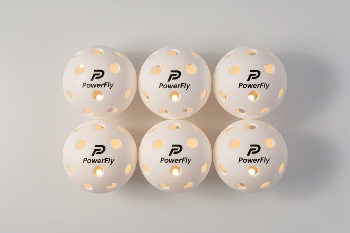 PowerFly LED Pickleballs - White