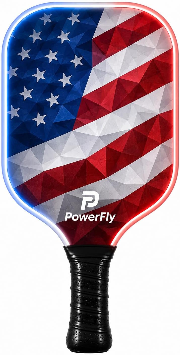 PowerFly LED Pickleball Paddles - Flag