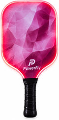 PowerFly LED Fiberglass Pickleball Paddle - Pink